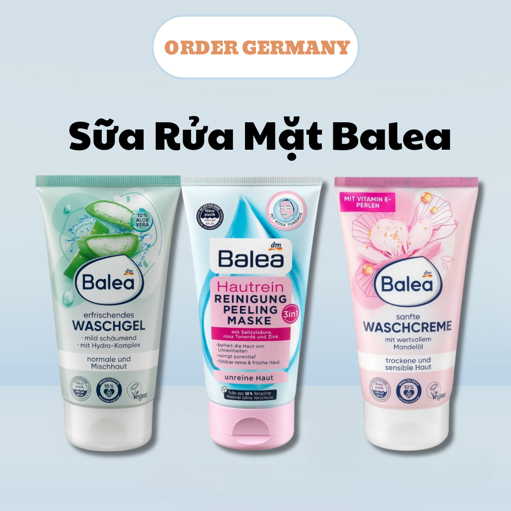 Sữa rửa mặt Balea , CIEN cung cấp dưỡng chất cho da 150ml-Nội địa Đức