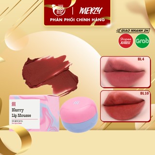 Son Kem Bùn kiêm Má Hồng Mờ Lì, Mịn Mượt Như Bơ Dạng Hũ Merzy Blurry Lip Mousse 6g