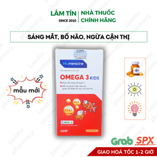 OMEGA 3 KIDS Tăng cường thị lực chống mỏi mắt phát triển trí não Hàng Chính Hãng [Lọ 60 viên]