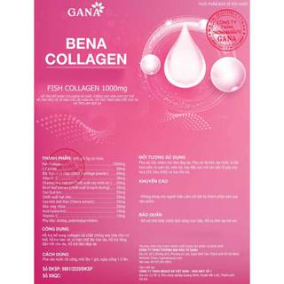 [Mã COSDAY -50K đơn 150K] Bena Collagen Gana full hộp (hộp 30 gói) [THANH LÝ DATE T8.2025]