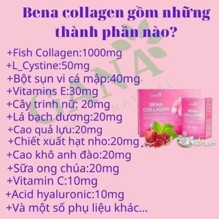 [Mã COSDAY -50K đơn 150K] Bena Collagen Gana full hộp (hộp 30 gói) [THANH LÝ DATE T8.2025]