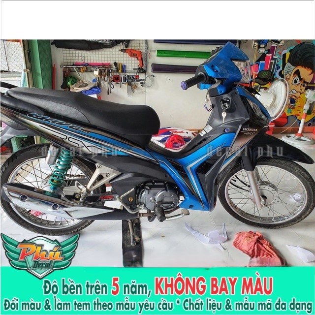 Tem rời Wave RSx xanh đen -1