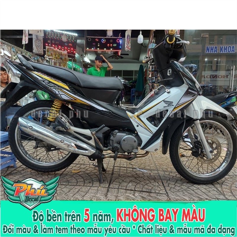 Tem rời Wave RSX 2007 đen trắng -1
