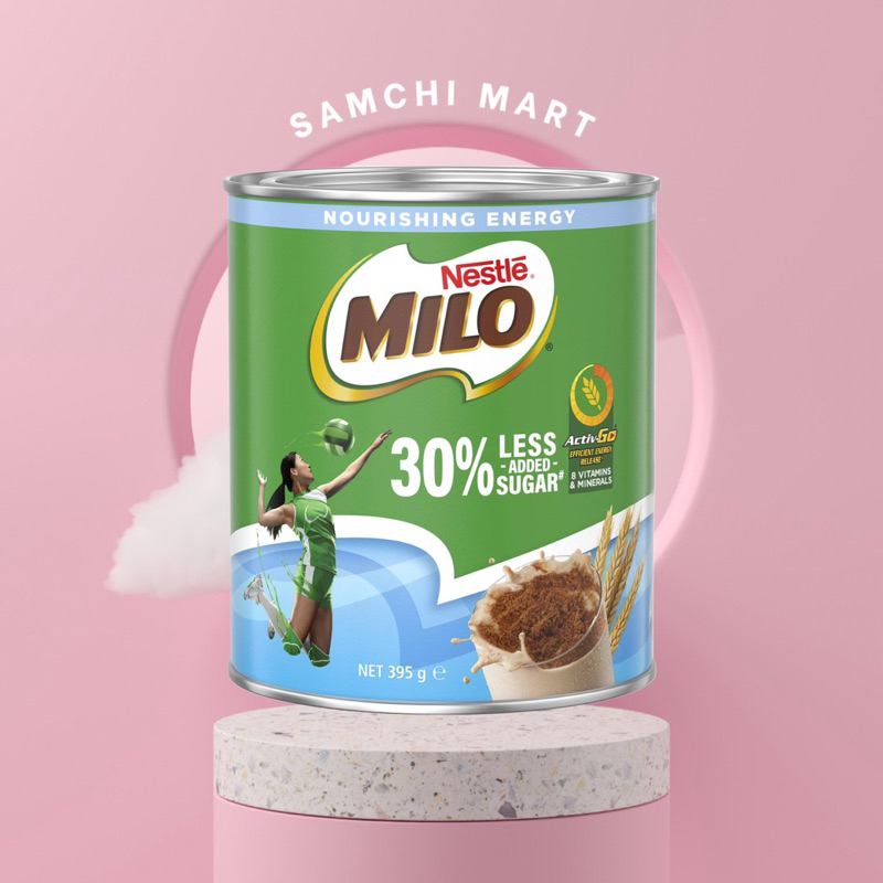 Sữa Milo Úc ít đường Nestle Milo 30% Less Added Sugar 395g