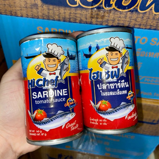 Lốc 10 hộp Cá mòi sốt cà Thái lan Hichef 155g