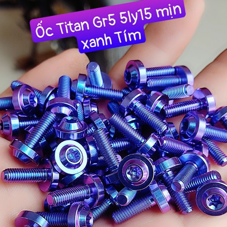 Ốc 5li15 titan gr5 gắn xe máy