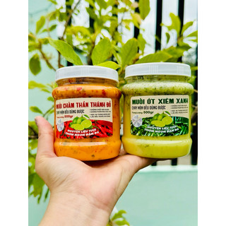  Sốt chấm thần thánh muối ớt xanh - muối ớt đỏ chấm hải sản - ốc - đồ nướng 
