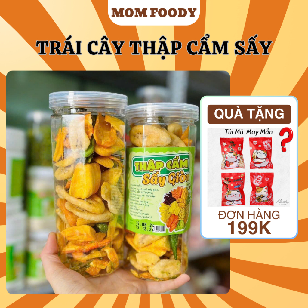 Trái Cây Thập Cẩm Sấy Giòn Hủ 280g