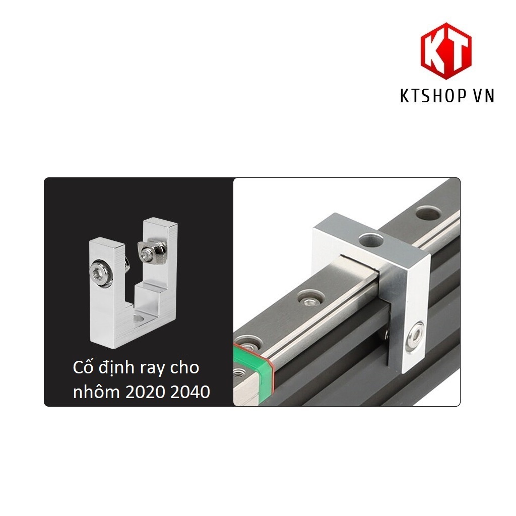 Giá Đỡ Cố Định Ray Trượt 12 Cho Nhôm Định Hình 2020, 2040