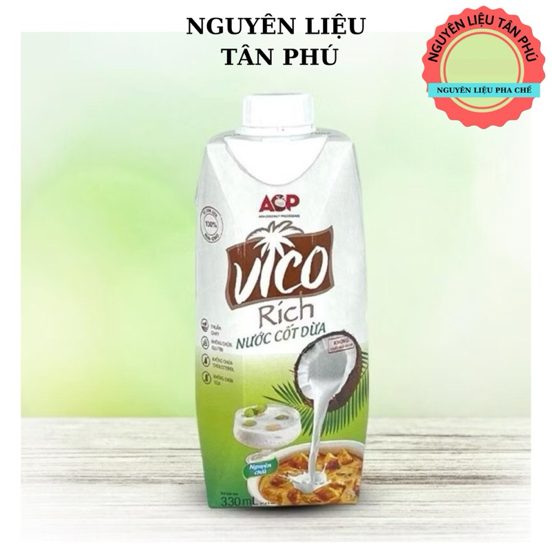 Cốt dừa Vico hộp 330ml