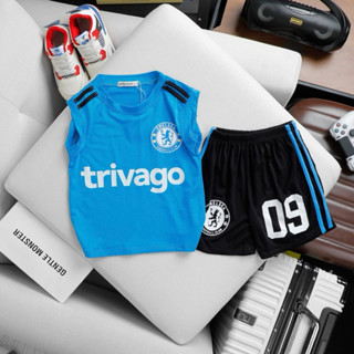 BL019 (9-30kg) BỘ BA LỖ THỂ THAO THUN LẠNH MINKYMOM CHO BÉ