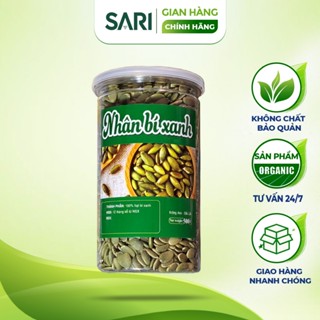 Hạt Bí Xanh Ấn Độ, Hộp 500gr Chắc Mẩy Sấy Giòn Nguyên Vị