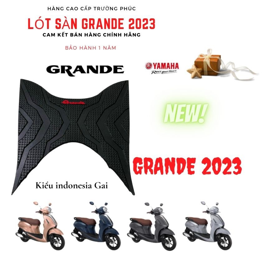 Thảm Xe Grande 2023 - 2024, Thảm lót chân Grande 2023 - 2024, Thảm Để Chân Cao Su GRANDE mẫu 2024