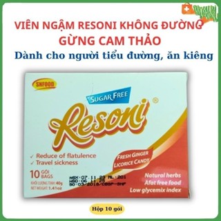 Combo 5 hộp kẹo gừng Resoni không đường Siêu Thị Sức Khoẻ 365