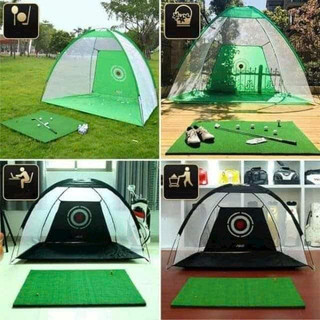 Lồng Tập Golf 2m x1.4m 3m x 2m (Tặng kèm bóng golf xốp và Tee cao su)