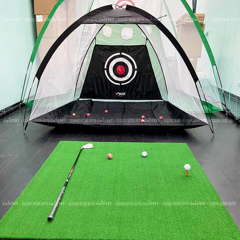 Lồng Tập Golf 2m x1.4m 3m x 2m (Tặng kèm bóng golf xốp và Tee cao su)
