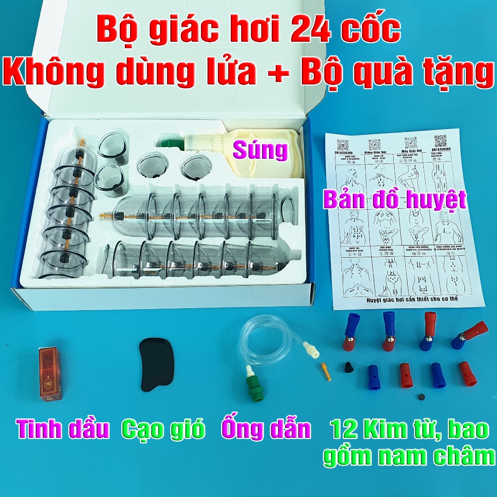 Bộ giác hơi 24 cốc không dùng lửa