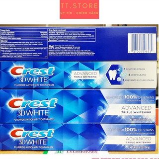 Kem Đánh Răng Crest 3D White của Mỹ (Tuýp 158g)