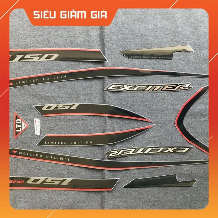 TEM RỜI ZIN 3 LỚP DÁN XE MÁY EXCITER 150CC LIMITED EDITION TEM NHƯ ZIN CHẤT LIỆU CAO CẤP