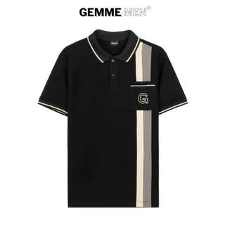  Áo thun polo big size GEMME MEN họa tiết sọc đứng có túi chuẩn form sang trọng thanh lịch Big Size 55 - 150kg 