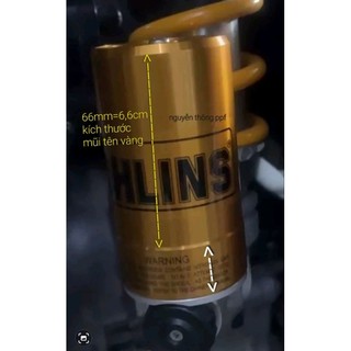 Miếng dán PPF dành cho 1  bình dầu phuộc Ohlins, dán bảo vệ chống trầy xước cho 1 bình dầu  Ohlin.