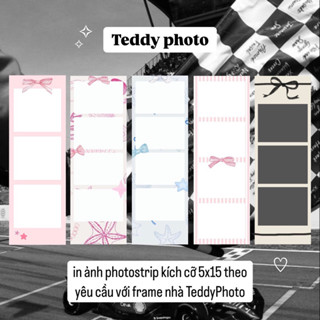 [In từ 3 tấm] Photostrip - In ảnh Photobooth theo yêu cầu kt 5x15 - Frame thiết kế