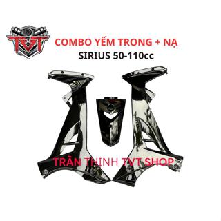 Combo Yếm Trong và Mặt Nạ 3 Lỗ Lắp Đặt Sirius 50 - Sirius 110 - Nhựa Nguyên Sinh Nhiều Màu Sắc Phụ Kiện Phụ Tùng