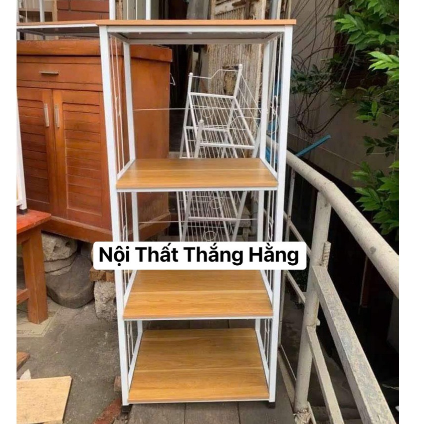 Kệ để lò vi sóng, lò nướng, nồi cơm điện 4 tầng