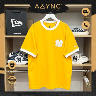 (Auth) Áo Thun New Era x MLB NY New York Vàng Viền Trắng Logo Thêu Bông | CODE: 13038756 - Async Studio