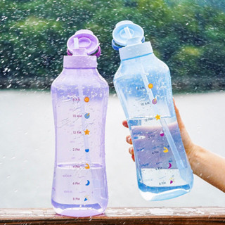 Bình Nước Nhắc Giờ MOTIVATION 2L - Có Vạch Ghi Nhớ Thời Gian Uống Nước - Thể Tích Lớn Dùng Trong Cả Ngày