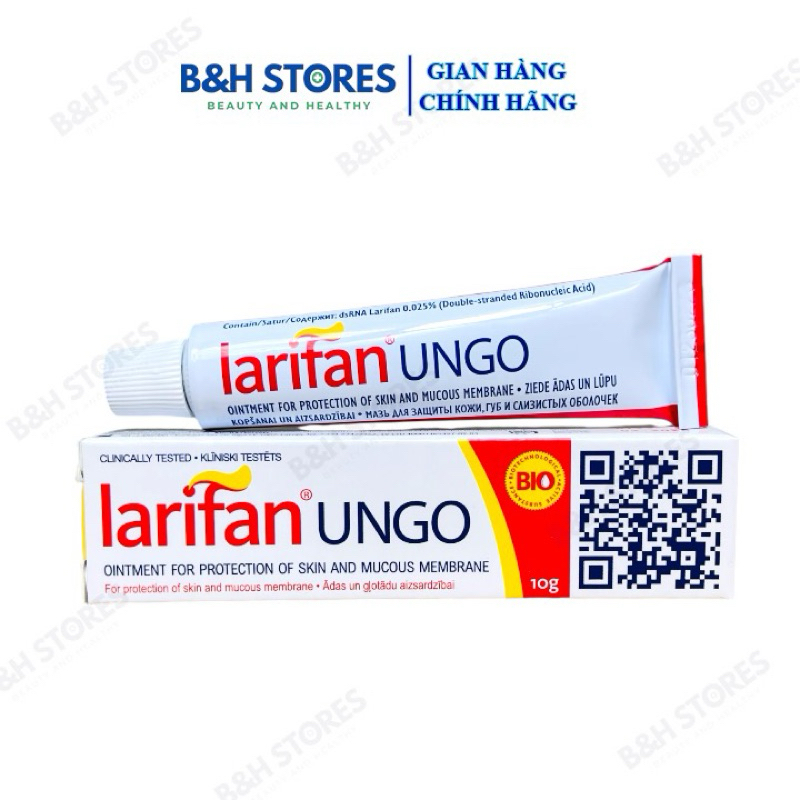 Larifan Ungo Sùi mào gà, Gai sinh dục, Chuỗi ngọc DV,  Mụn Cơm, Mụn Cóc Herpes 10g