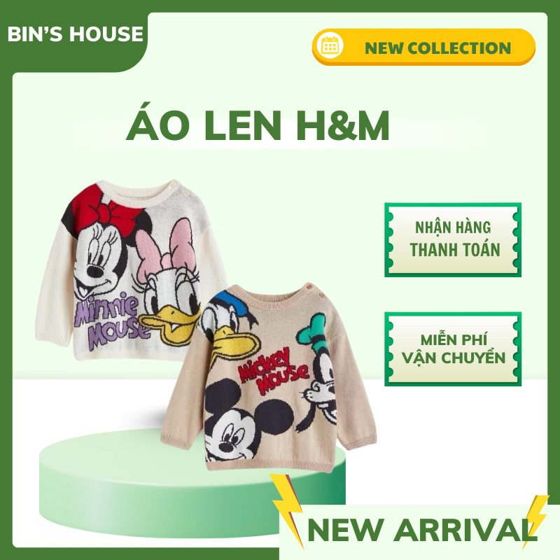 [Au.th]Áo len cho bé H&M sz 6m-4y form to