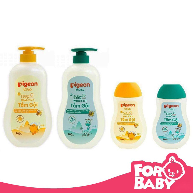 Sữa tắm gội Pigeon 200ml/700ml