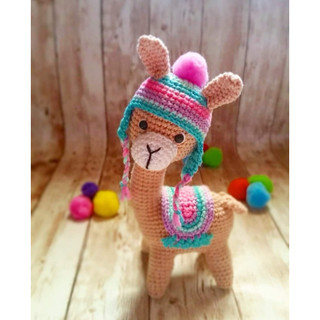 Lạc đà Alpaca len handmade