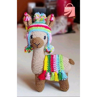 Lạc đà Alpaca len handmade