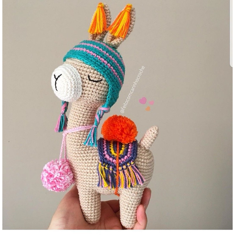 Lạc đà Alpaca len handmade