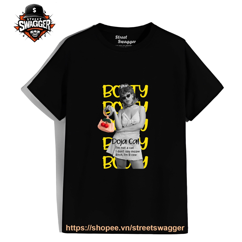 Áo Thun Xuất Mỹ Unisex doja cat I'm not a cat Women's Scoop Neck T Shirt