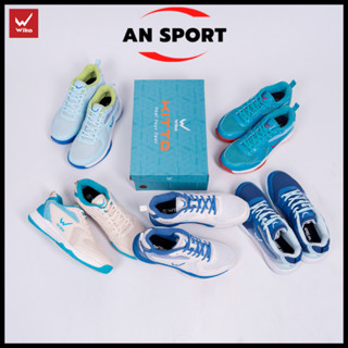 Giày Cầu Lông, Giày Bóng Chuyền Wika Kitto, Wika Maru Nam Nữ Chính Hãng - Đế Kép Eva Êm Bám Sân Tốt - Tặng Tất Dệt Kim