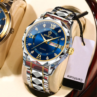 Đồng Hồ Nam BINBOND MB5 Chạy Pin Mặt Kính Phẳng Sapphire Thép Chống Gỉ Chống Nước, Kiểu Dáng Thời Trang Sang Trọng