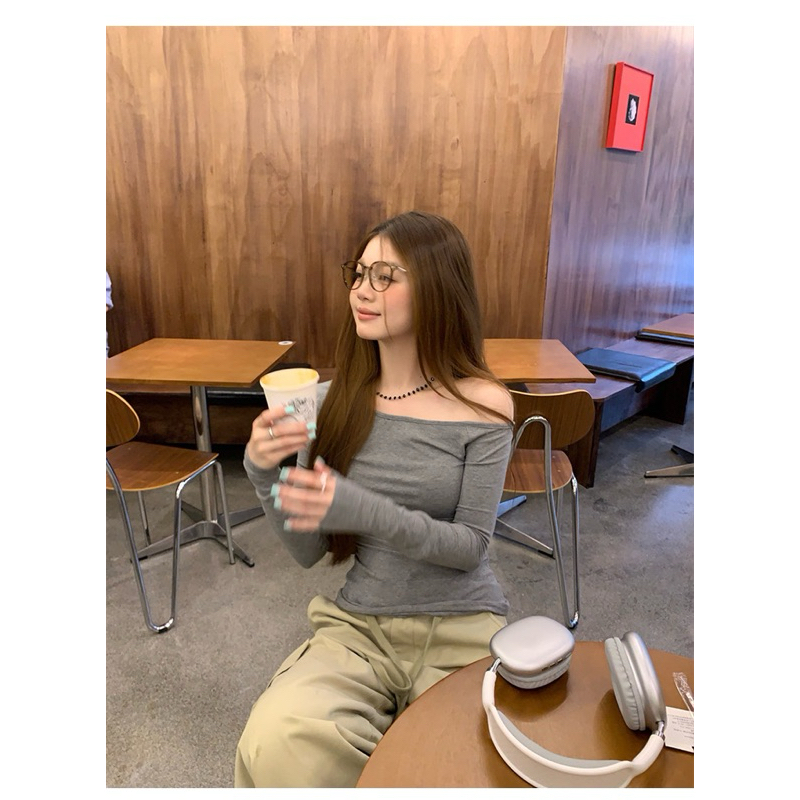 Áo Lệch Vai Kiểu Dài Tay ôm body siêu Quyến Rũ vải thun zip mịn TV856  (Có Bigsize) | BigBuy360 - bigbuy360.vn