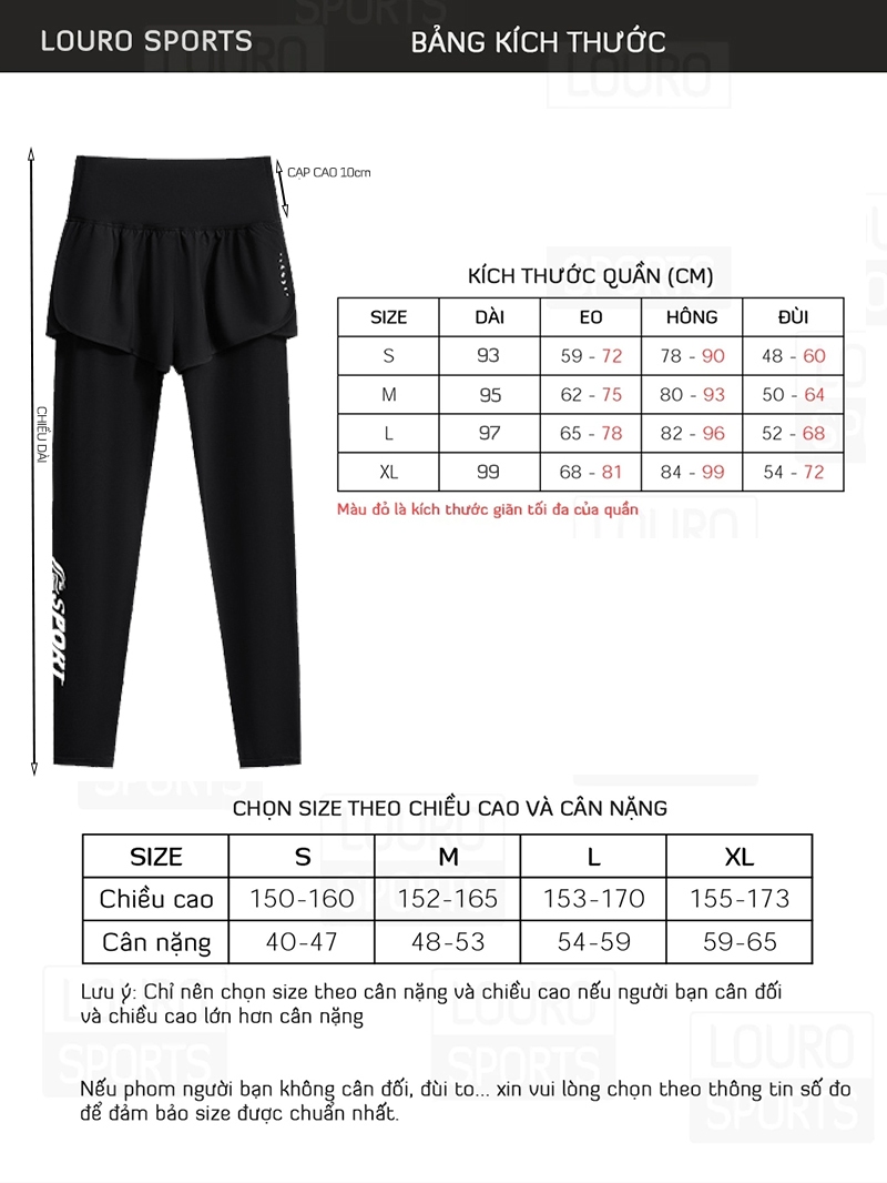 Q6D — Quần dài tập nữ 2 lớp có túi 2