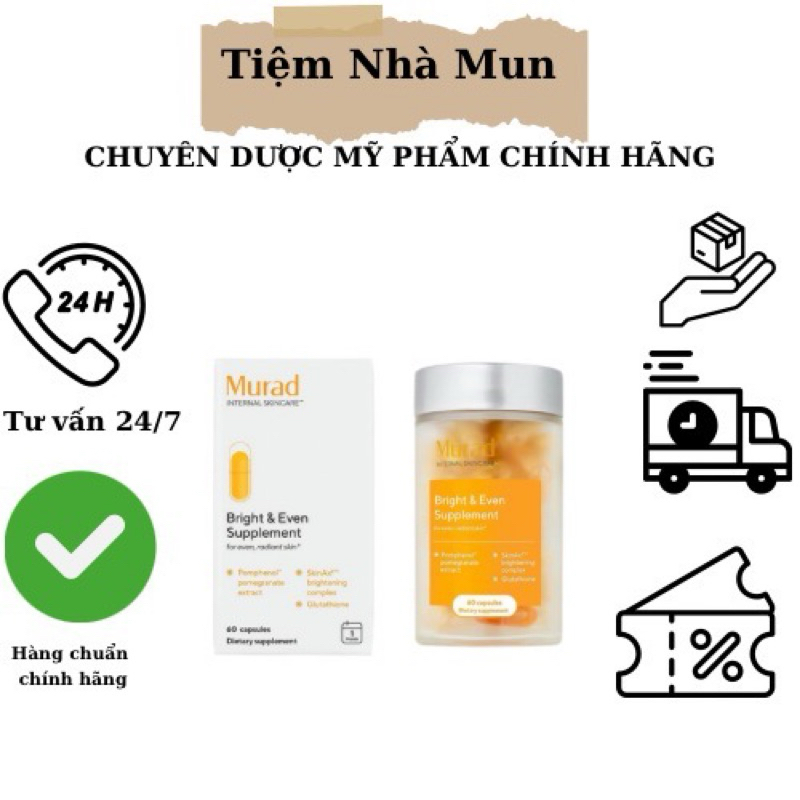 Viên uống chống nắng Murad 60vien
