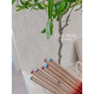 Cọ vẽ móng. vẽ Gel nâu cán đá Cao cấp