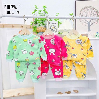 set 5 bộ nỉ lông nữ chui đầu cho bé 4 đến 14kg