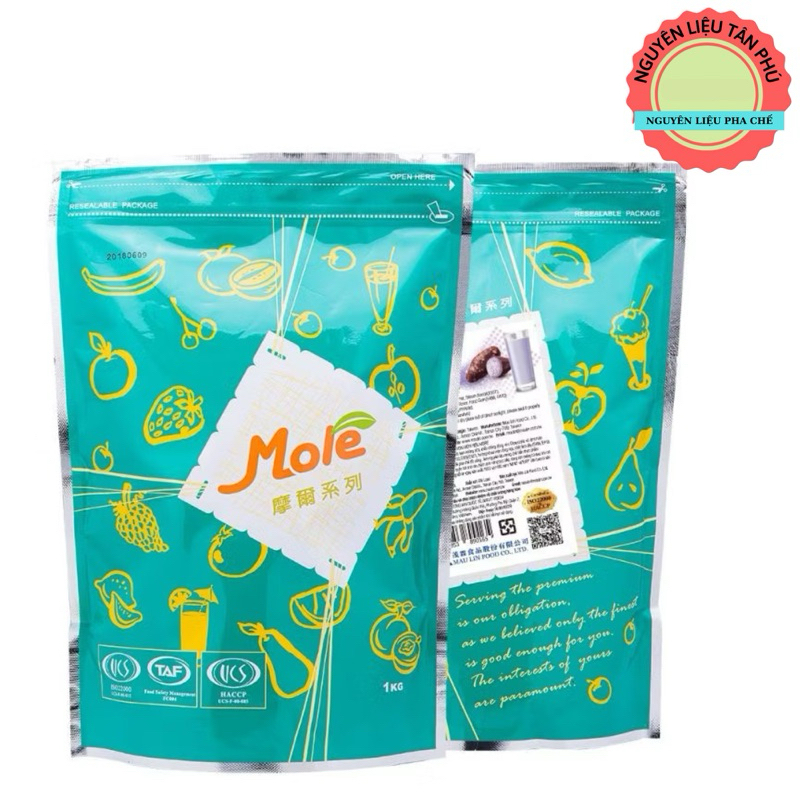 Bột pha trà sữa khoai môn, Socola Mole - Gói 1kg