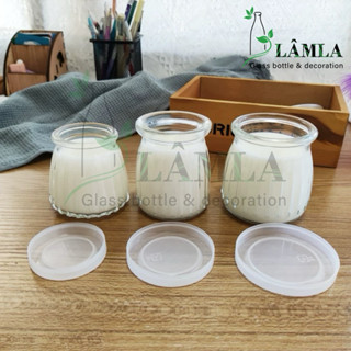 Hũ Thuỷ Tinh Sữa Chua Sọc Nắp Nhựa 100ML 150ML 200ML