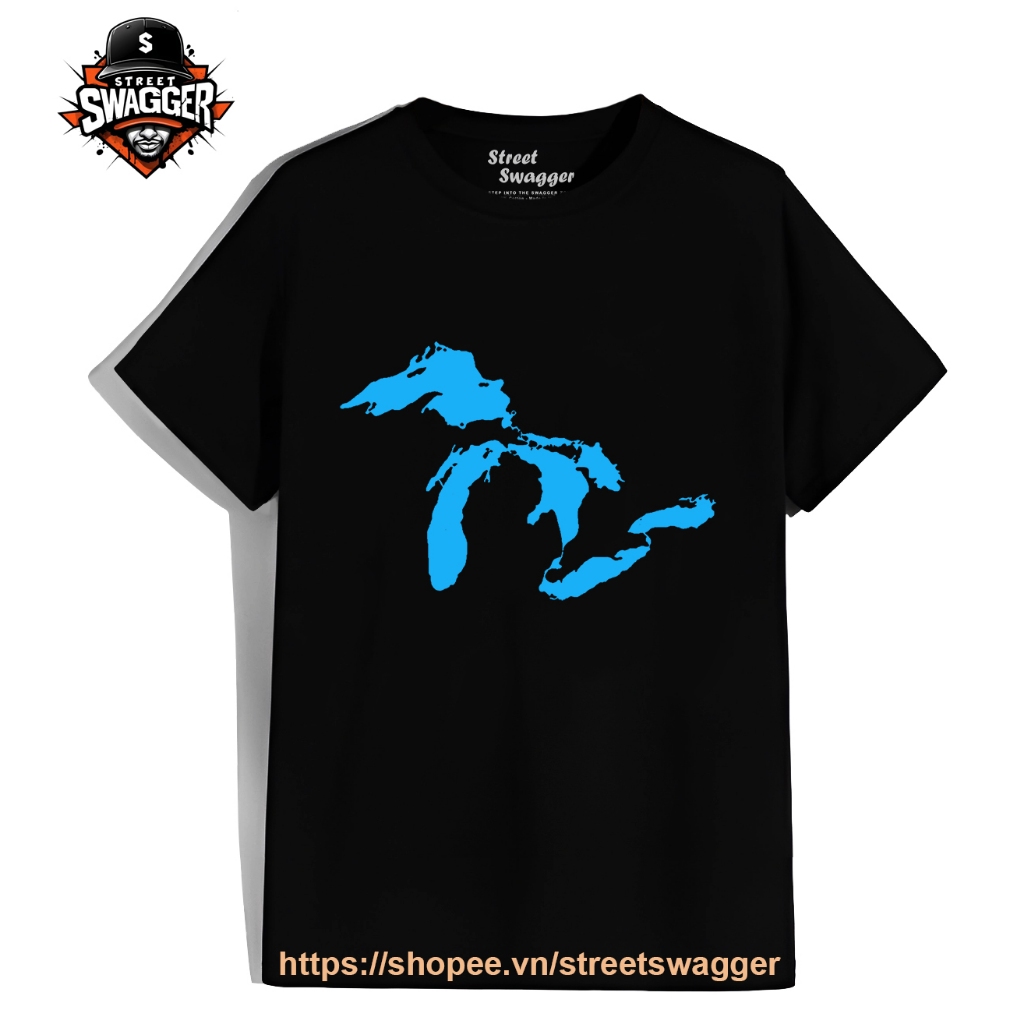 Áo Thun Xuất Mỹ Unisex Five Great Lakes Midwest Fresh Water Long Sleeve T Trending T Shirts