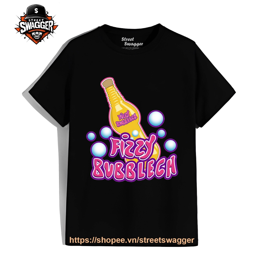 Áo Thun Xuất Mỹ Unisex Fizzy Bubblech