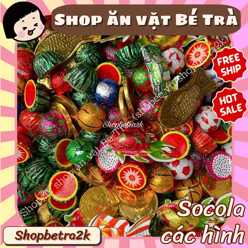 [1KG] Socola các hình cute, kẹo sô cô la
