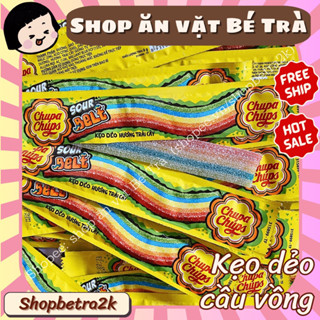 (Combo 10 gói) Kẹo dẻo cầu vồng Chupa Chups vị trái cây, kẹo cầu vồng